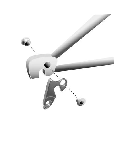 Union Forcellino GH-022 Compatibile con Bergamont, BH, Bianchi e Altri Marchi