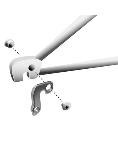 Union Forcellino GH-012 Compatibile con B'Twin, Cube, Decathlon e Altri Marchi