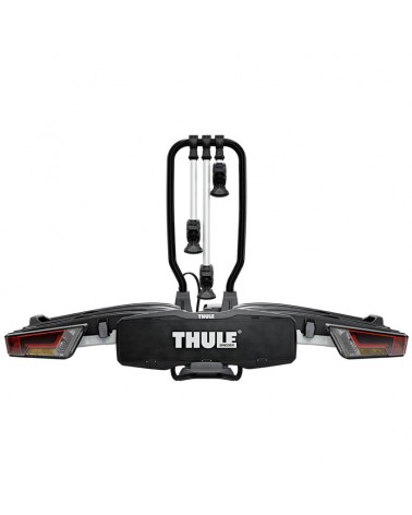 Thule Easyfold XT 3 934 13 Pin Plug Foldable Towbar Bike Rack, Aluminum/Black (3 Bikes)