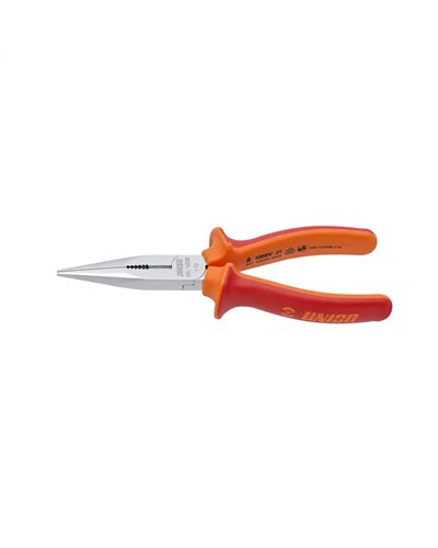 Unior Long Nose Pliers with Side Cutter/Pipe Grip, Straight 508/1VDEBI - 170mm