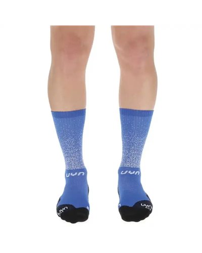 UYN Aero Men's Cycling Socks, Blue/Black