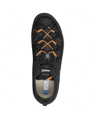 Aku Rock DFS GTX Gore-Tex Men's Approach Shoes, Black/Orange