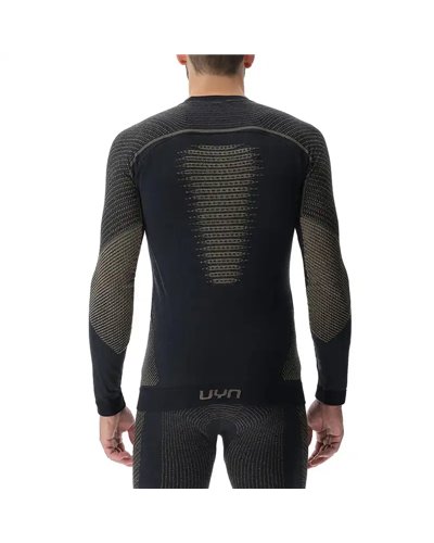 UYN Cashmere Shiny 2.0 Maglia Intimo Girocollo Maniche Lunghe Uomo, Celebrity Gold