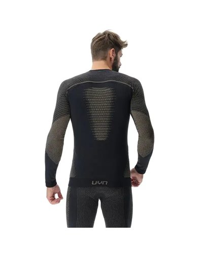 UYN Cashmere Shiny 2.0 Maglia Intimo Girocollo Maniche Lunghe Uomo, Celebrity Gold