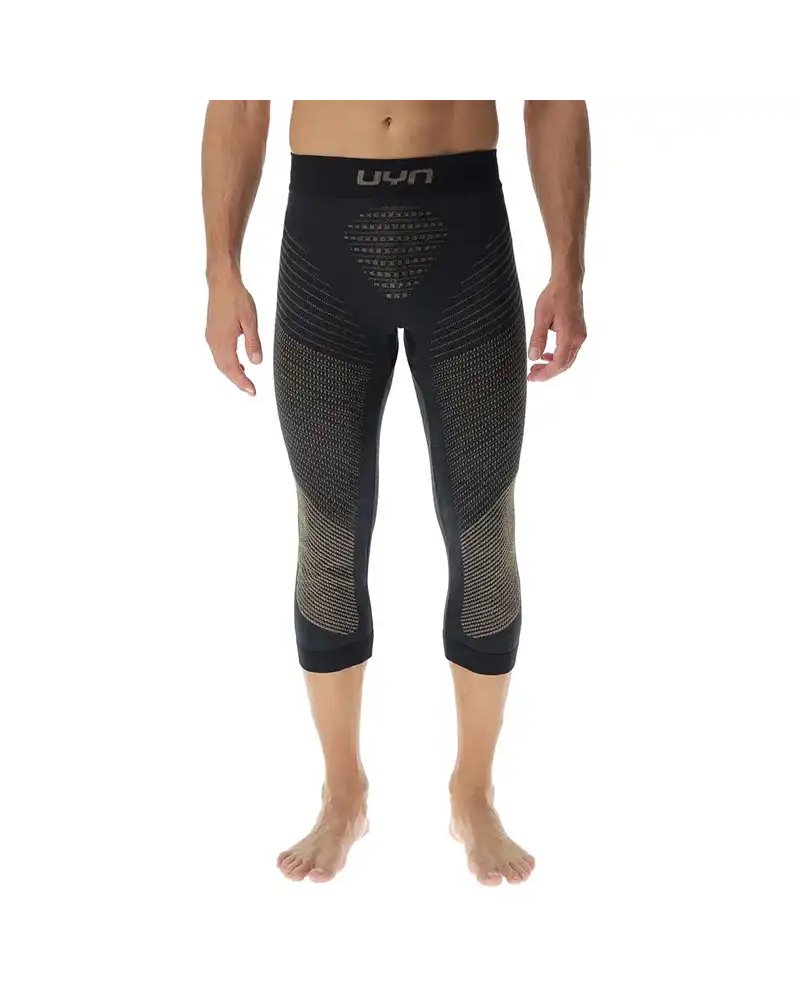 UYN Cashmere Shiny 2.0 Men's 3/4 Pants Baselayer, Celebrity Gold