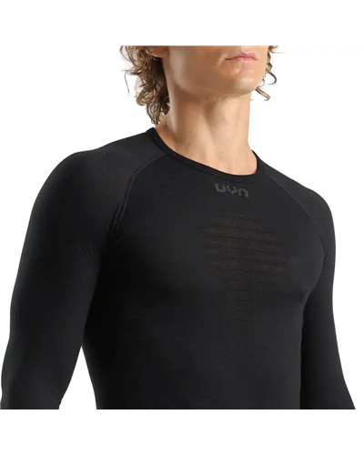 UYN Energyon Biotech Men's Long Sleeves Baselayer, Black