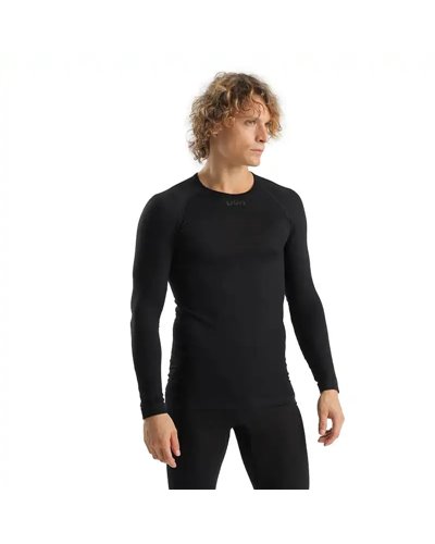 UYN Energyon Biotech Maglia Intimo Maniche Lunghe Uomo, Nero