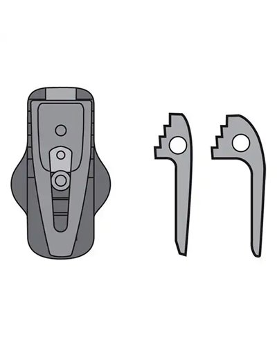 Vaude Gancio Step-Adjust-Haken (Coppia)