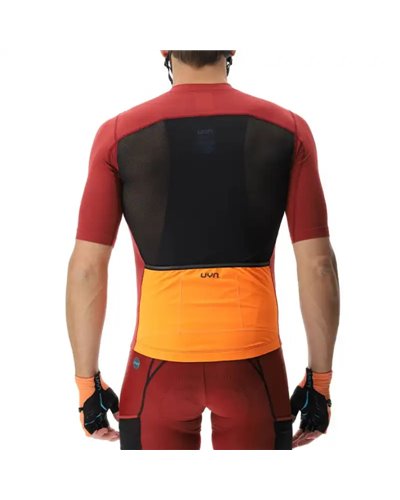 UYN LightSpeed Men's Short Sleeves Full Zip Cycling Jersey, Port Royal/Black