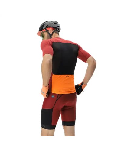 UYN LightSpeed Maglia Maniche Corte Full Zip Uomo, Port Royal/Black