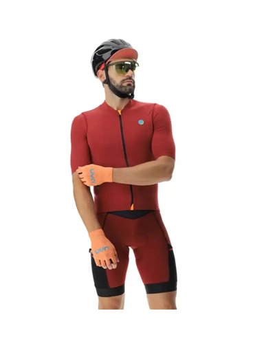 UYN LightSpeed Maglia Maniche Corte Full Zip Uomo, Port Royal/Black