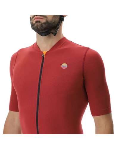 UYN LightSpeed Maglia Maniche Corte Full Zip Uomo, Port Royal/Black