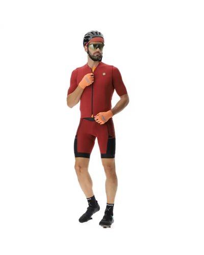 UYN LightSpeed Men's Short Sleeves Full Zip Cycling Jersey, Port Royal/Black