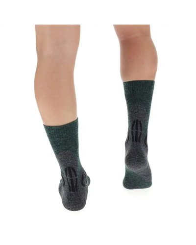 UYN Explorer Comfort Calze Trekking Uomo, Verde Melange/Nero
