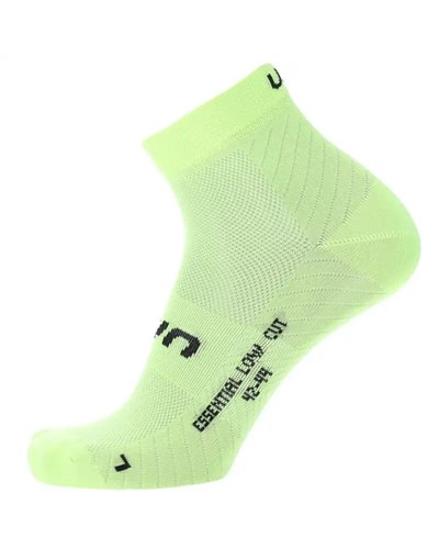 UYN Essential Low Cut Unisex Socks, Acid Lime ( 2 Pair Pack)