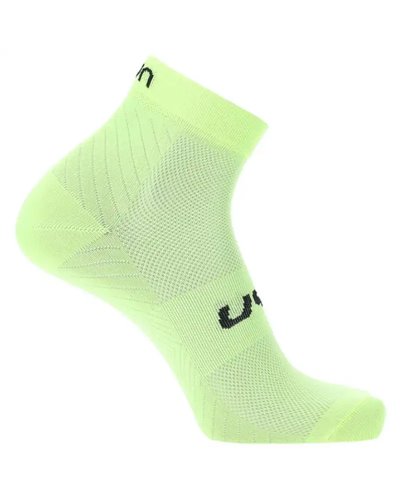 UYN Essential Low Cut Unisex Socks, Acid Lime ( 2 Pair Pack)