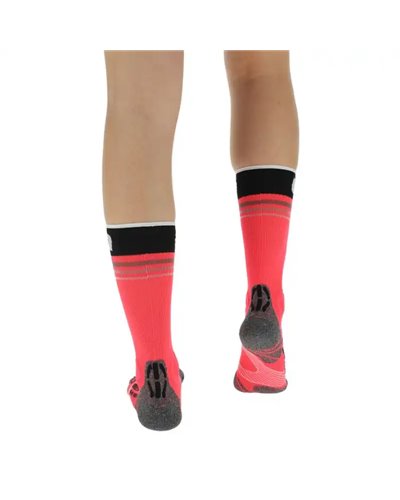 UYN Runner's One Mid Calze Running Donna, Rosa/Nero