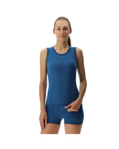 UYN Motyon 2.0 Canotta Intimo Donna, Blu Poseidon