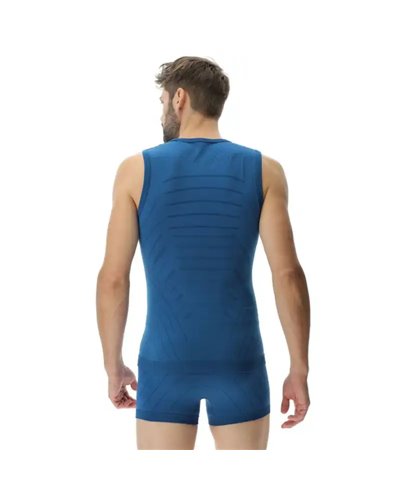 UYN Motyon 2.0 Men's Underwear Sleeveless, Blue Poseidon