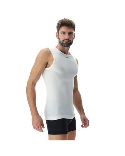UYN Motyon 2.0 Maglia Intima Smanicata Uomo, Bianco