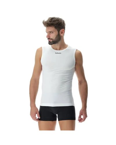 UYN Motyon 2.0 Maglia Intima Smanicata Uomo, Bianco