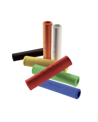 Velo Coppia Manopole in Silicone, 130mm Giallo