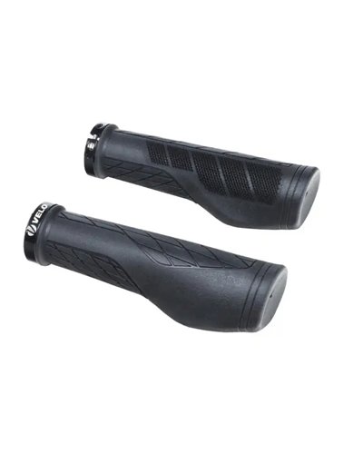 Velo Pair Of Grips Kraton Extra Grip With Lock Ring, Black.