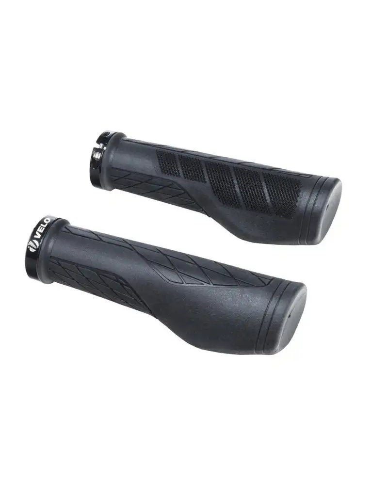 Velo Coppia Manopole Kraton Extra Grip con Lock Ringr Nero
