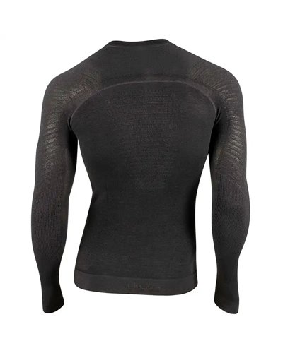 UYN Fusyon Cashmere Men's Long Sleeves Baselayer, Black/Black