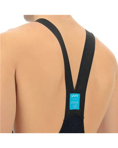 UYN Ridemiles Biking Bib Long Salopette Lunga Uomo, Nero/Grigio