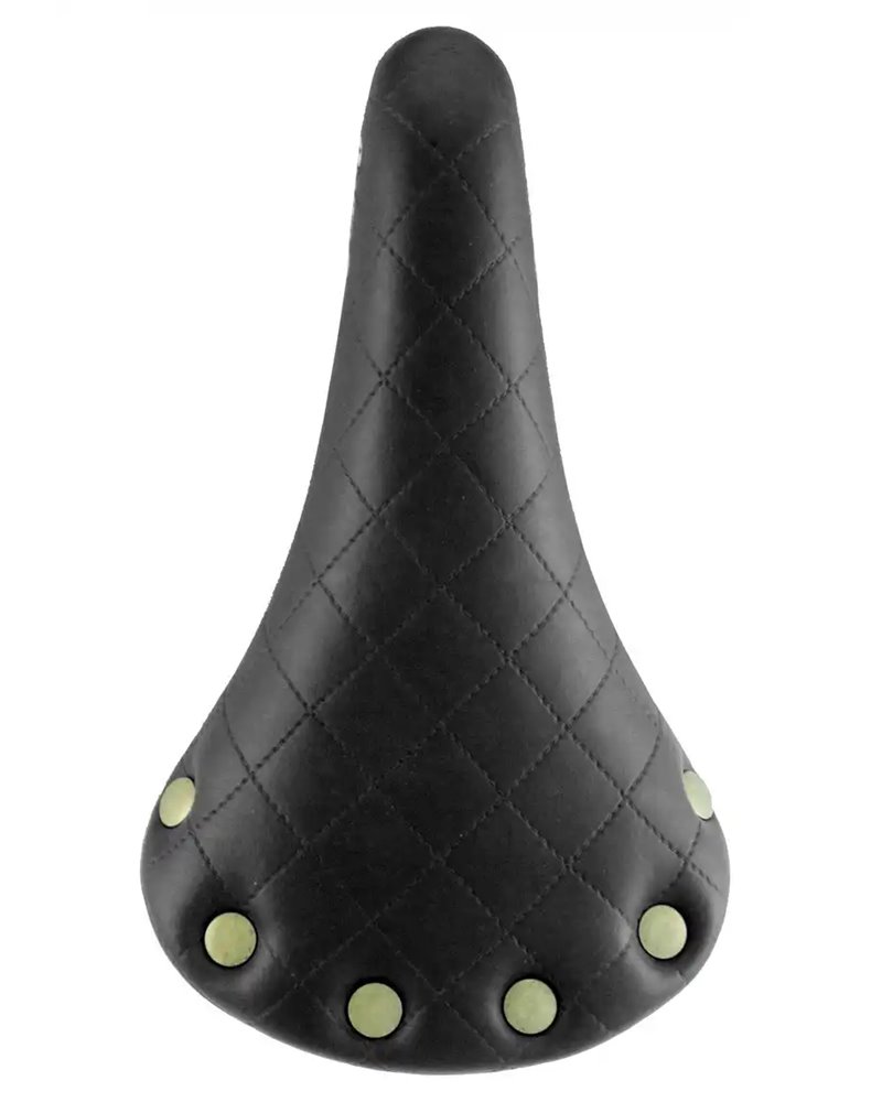 Velo Velo Plush Saddle, Model Vintage Sport 6067P, Black