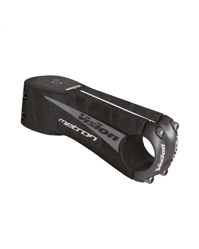 Vision Attacco Manubrio Metron, Lunghezza 110mm, Inclinazione 6Ø, Diametro 31.8mm, Grafica Grigia A9