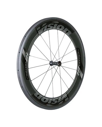 Vision Coppia Ruote Metron81 Sl per Tubolari, Cerchio Spessore 81mm Sh/Campy 10/11 V, Grafica Grigia
