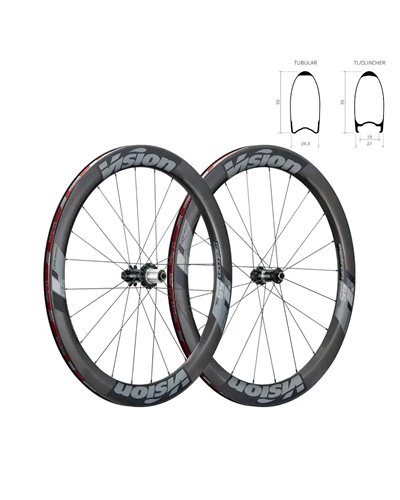 Vision Coppia Ruote Metron 55 SL Disc Brake - Copertoncino TLR Center Lock, XDR B1