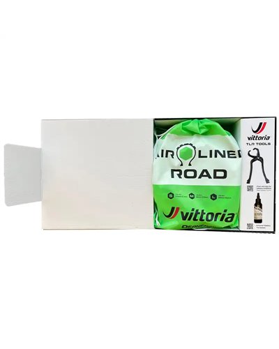 Vittoria Tubeless Road Kit - Road Air-Liner, Liquid Sealant and Tools (Multiway Valves Included)