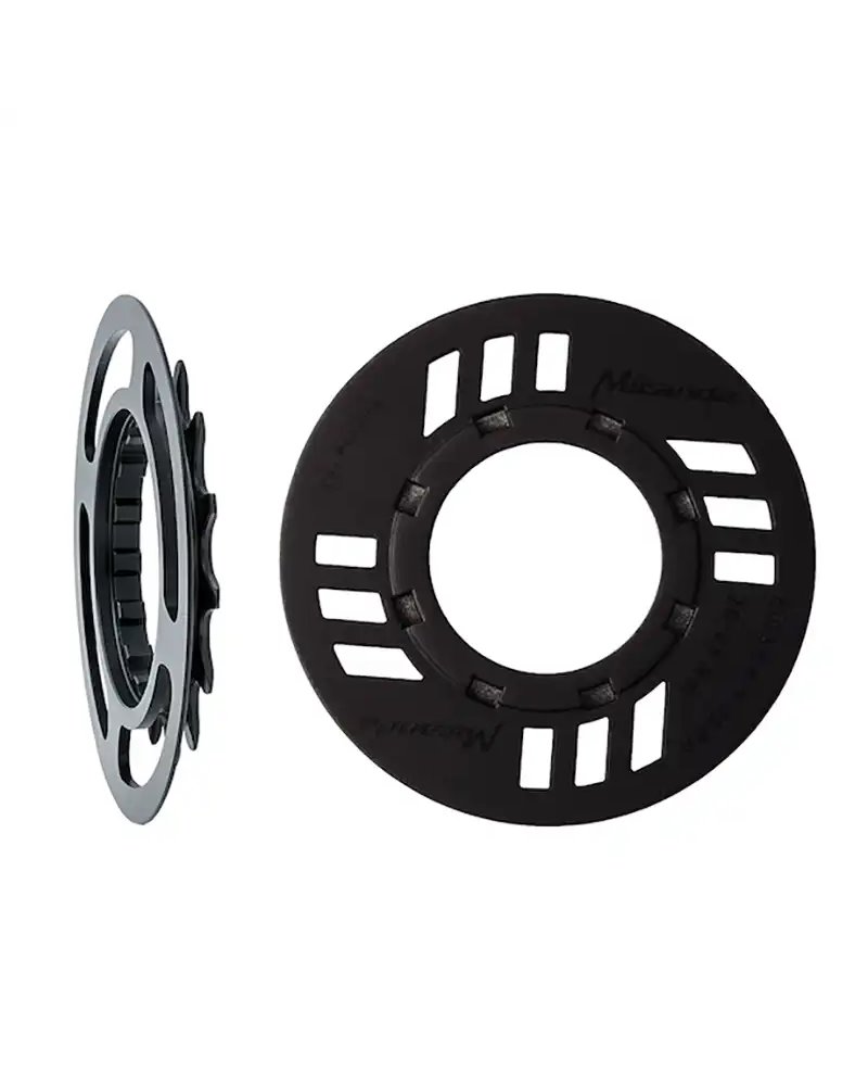 Bosch Pignone con Paracorona Miranda 16 Denti, Offset 3 mm, per Bicicletta Elettrica Gen2, Nero