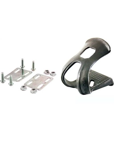 VP Components Pair Of MTB Toe Clips, Nylon, Without Straps And Catadiotters