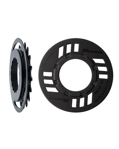 Bosch Pignone con Paracorona Miranda 16 Denti, Offset 8, 65 mm, per Bicicletta Elettrica Gen2, Nero