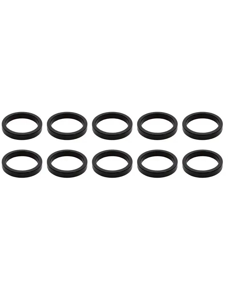 VP Components Spacer Alloy 5mm Blk, Pack 10Pcs