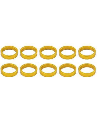 VP Components Alloy Adjuster Spacer 1- 1/8', Height 5mm, Gold Color, Pack Of 10Pcs
