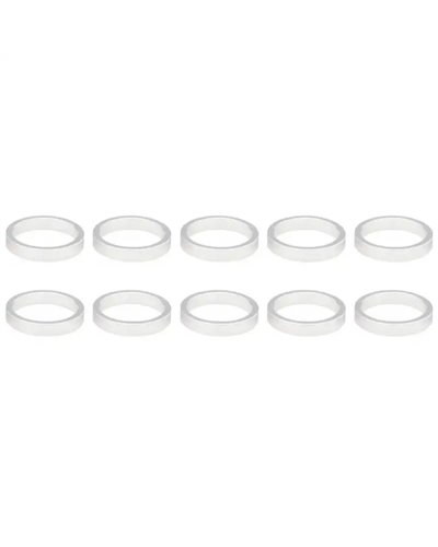 VP Components Alloy Adjuster Spacer 1- 1/8', Height 5mm, White, Pack Of 10Pcs