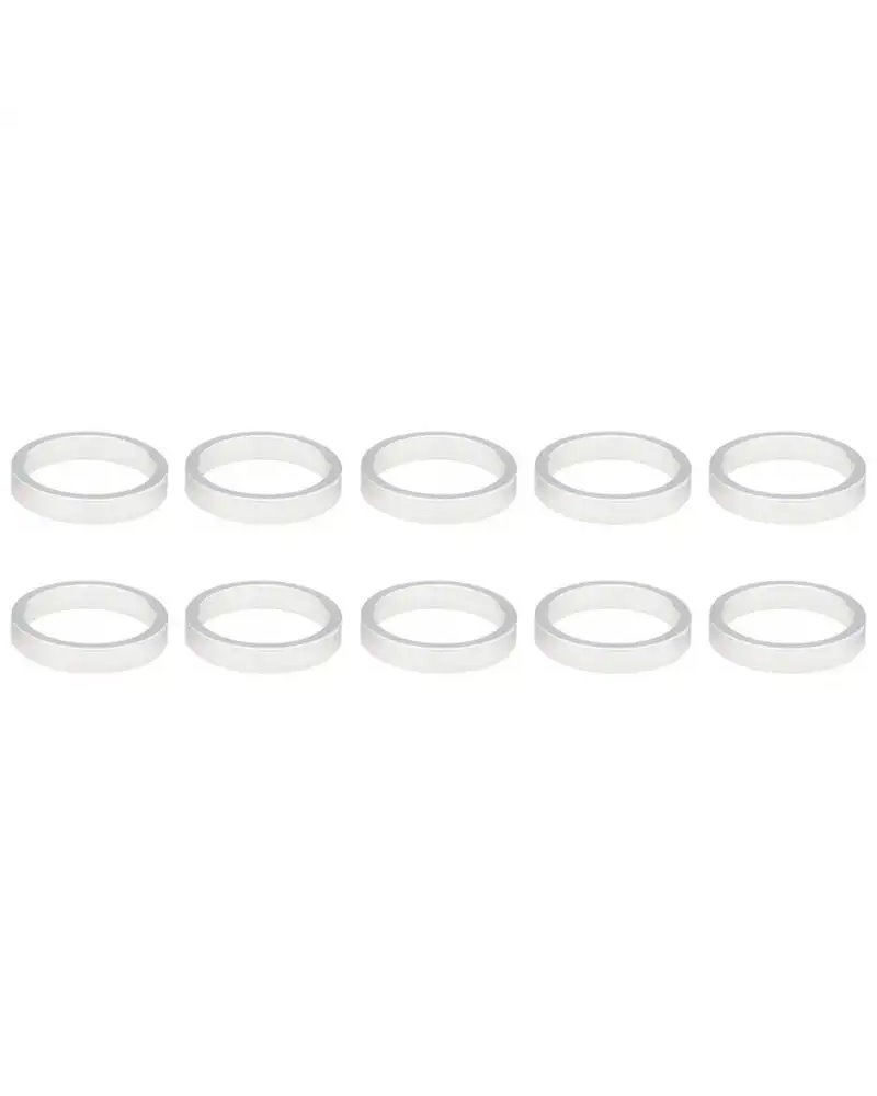 VP Components Alloy Adjuster Spacer 1- 1/8', Height 5mm, White, Pack Of 10Pcs