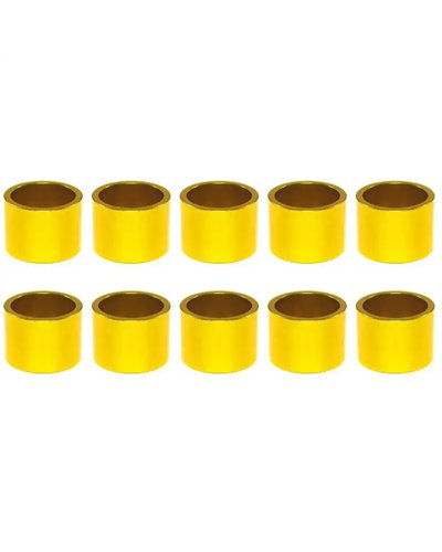VP Components Alloy Adjuster Spacer 1- 1/8', Height 20mm, Gold Color, Pack Of 10Pcs