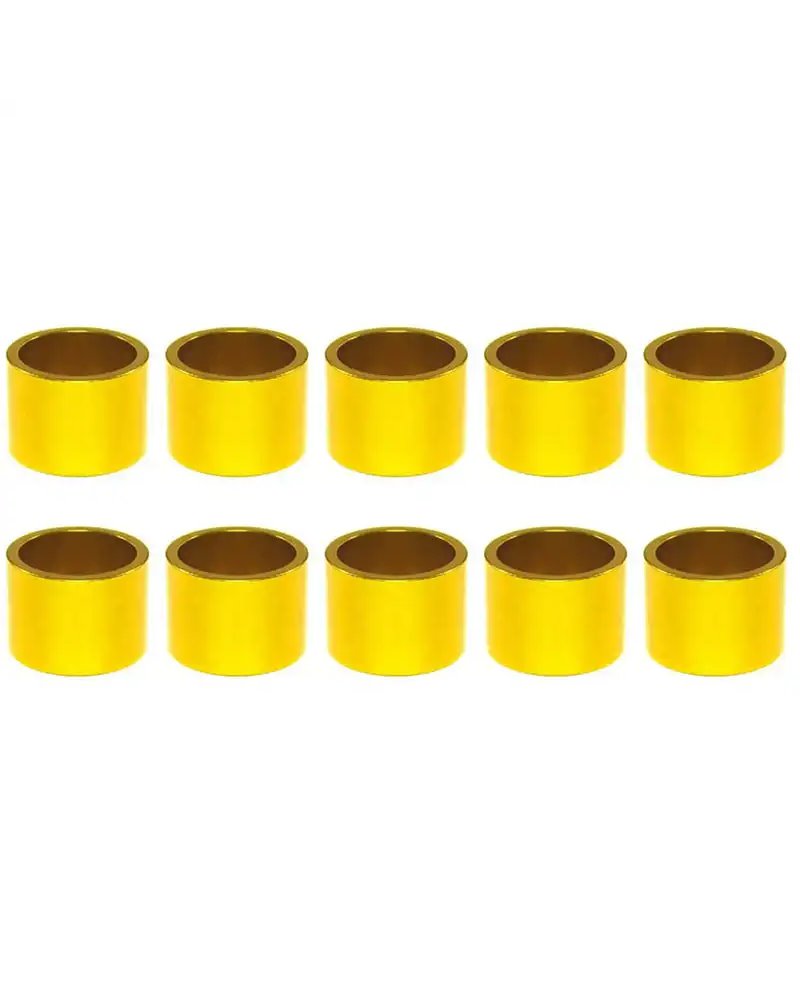 VP Components Alloy Adjuster Spacer 1- 1/8', Height 20mm, Gold Color, Pack Of 10Pcs