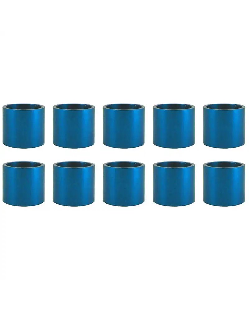 VP Components Alloy Adjuster Spacer 1- 1/8', Height 20mm, Blue, Pack Of 10Pcs