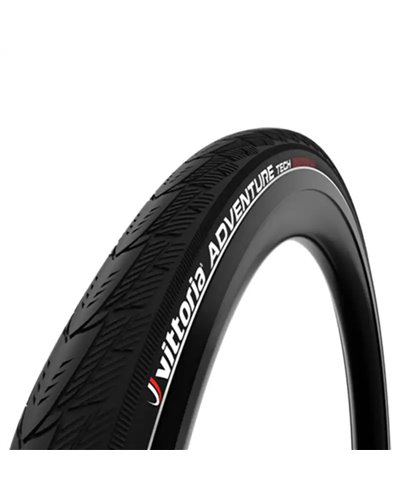 Vittoria Adventure Tech 1C G2.0 32-622/700x32c Rigid Tyre 33 TPI, Full Black/Reflective