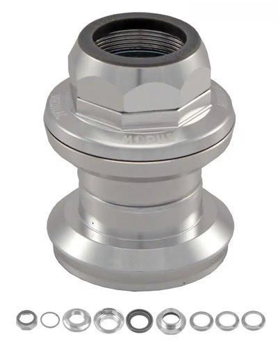 VP Components Threaded Headset 1' Aluminum, Cartridge, Silver