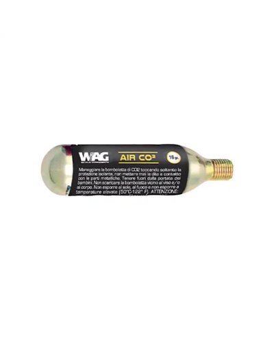 WAG Cartuccia CO2 16 gr Aria Gonfiaggio Ruote Bici (1 Pezzo)