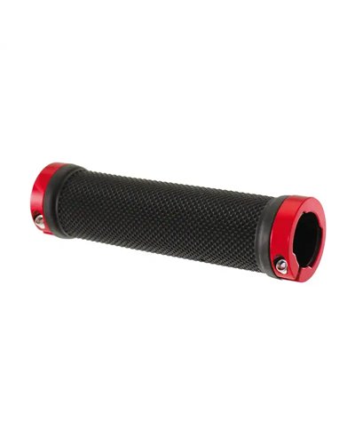 Wag Coppia Manopole MTB Lock con Ring Rosso