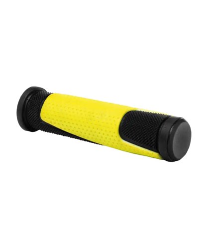 Wag Coppia Manopole Double D, 125mm, Nero/Giallo